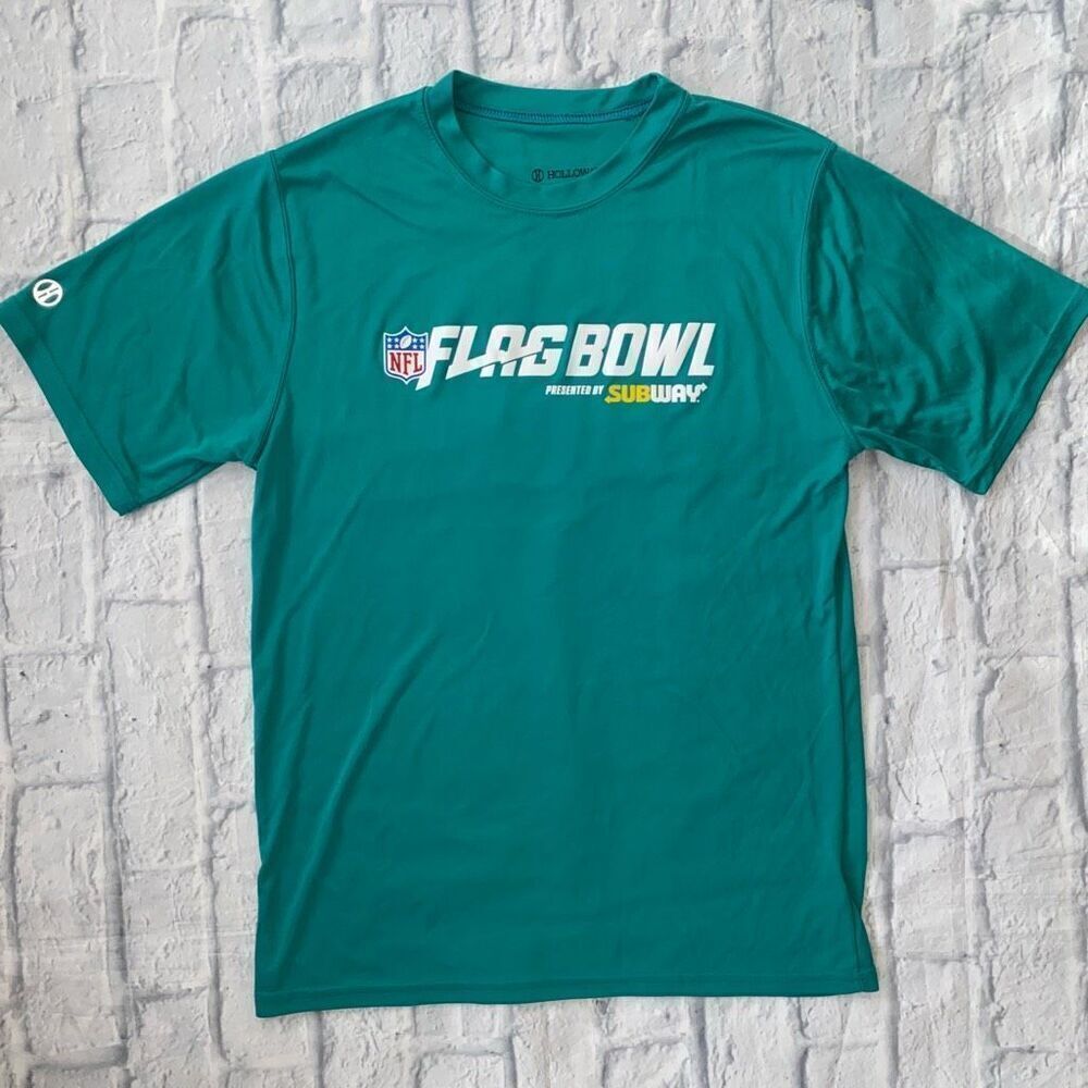 Holloway youth XL dry excel short sleeve NFL flag football Super Bowl Tampa t-sh
